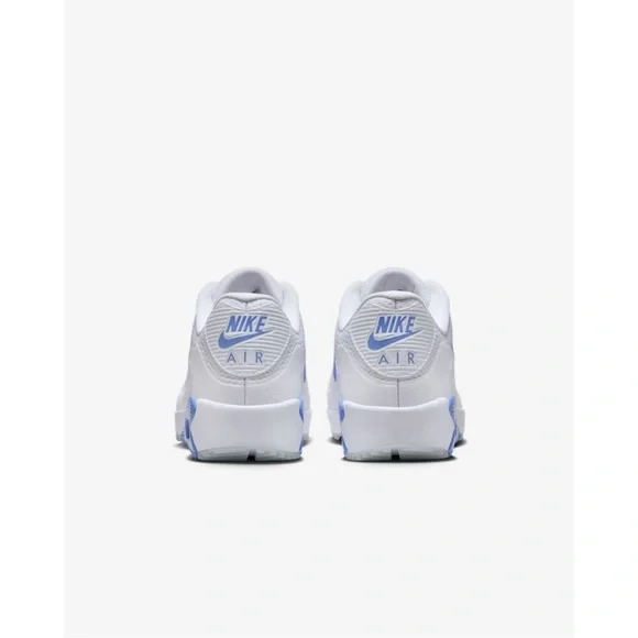 Nike Air Max Soft Spike Golf Shoes White and Blue - Picture 4 of 10